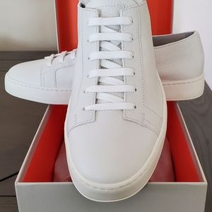 Santoni Men's sneaker size 9.5 White